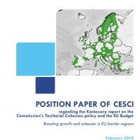 Position paper of CESCI regarding the Karácsony report on the Commission's Territorial Cohesion policy and the EU Budget