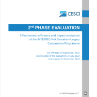 Second Phase Evaluation of the INTERREG V-A Slovakia-Hungary Cooperation Programme (2014-2020)